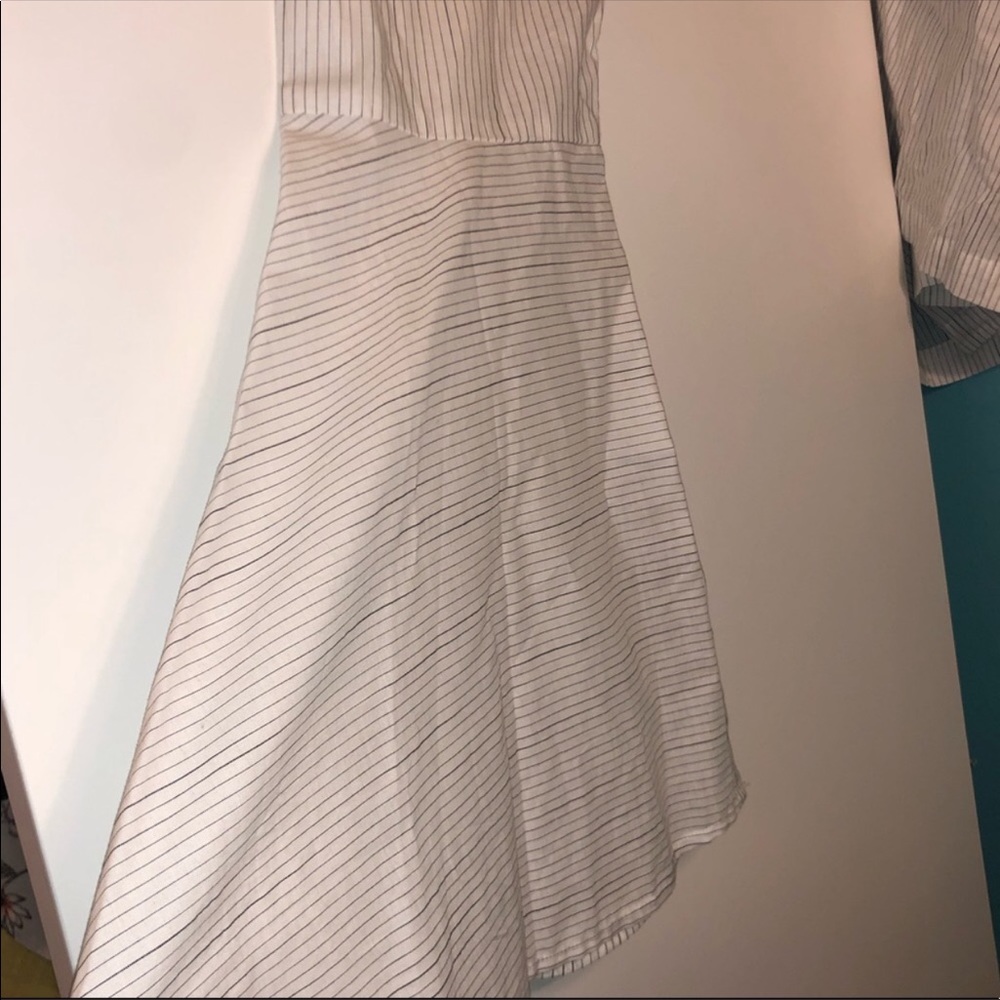 LOFT Pinstripe Bell Sleeve Top - Picture 4 of 5